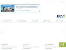 Tablet Screenshot of blv-licht.de