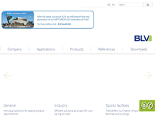 Tablet Screenshot of blv-licht.com